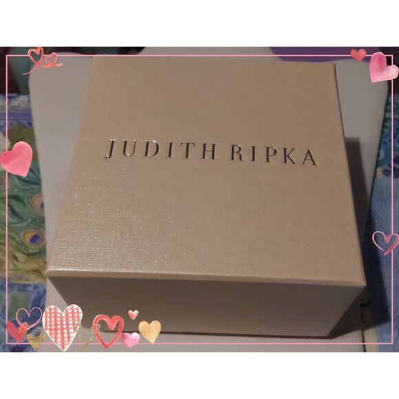 JUDITH RIPKA Mother-of-Pearl & CZ Pink Leather & Silver Harper Watch~1.5 Ct - Picture 6 of 6